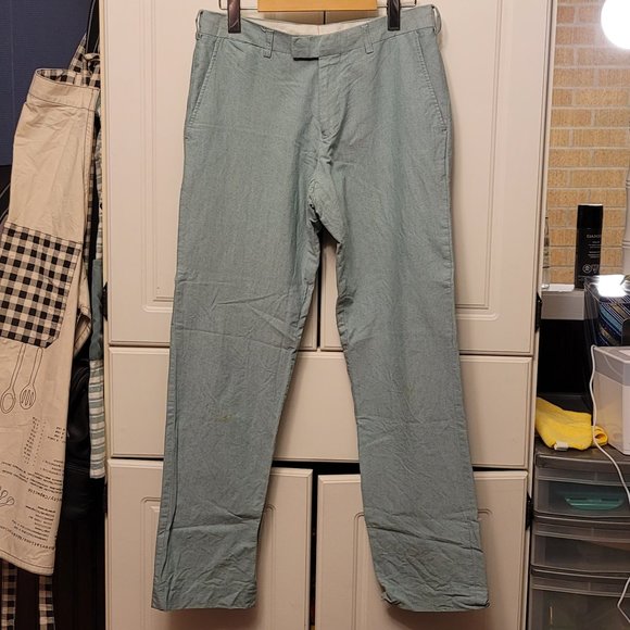Attitude Green Linen Pants - Picture 2 of 8